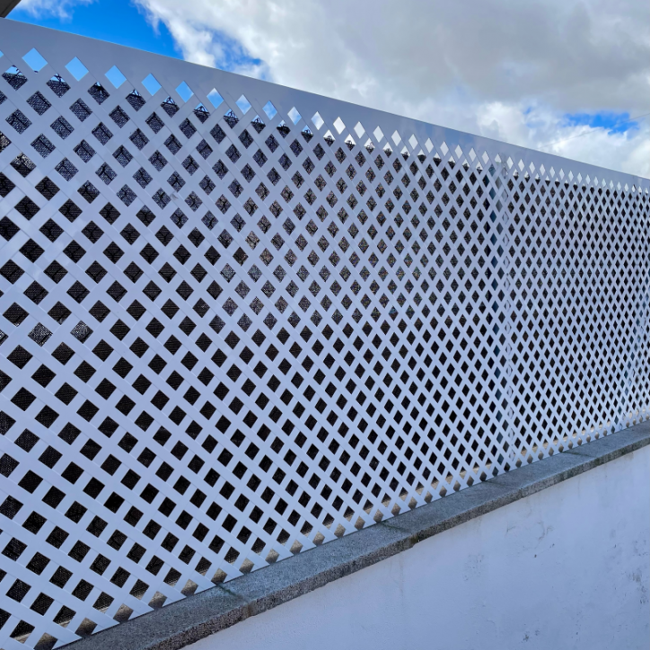 Chapa aluminio trenzada