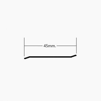 Perfil remate de Aluminio 45mm
