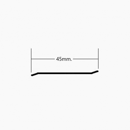 Perfil remate de Aluminio 45mm