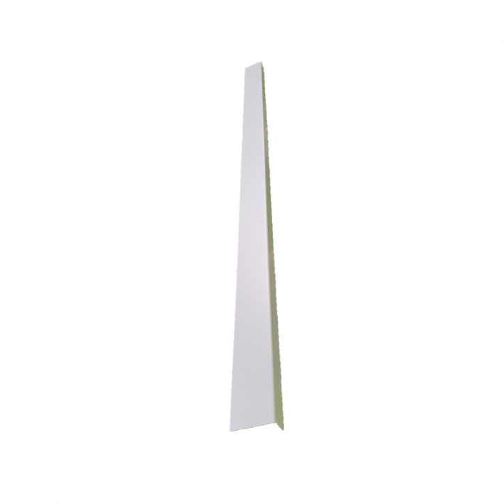 Angular 45x20 a 1000mm. en chapa blanca Angular 45x20 a 1000mm. en chapa blanca