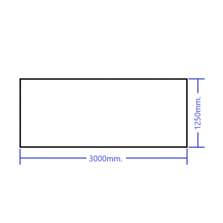 Chapa de Aluminio 3000 x 1250 x 1,2mm – Acabado por 1 Cara