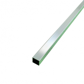Tubo de aluminio 20x20 milímetros sin tratamiento (en bruto)