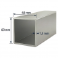 Tubo de Aluminio 60x60mm