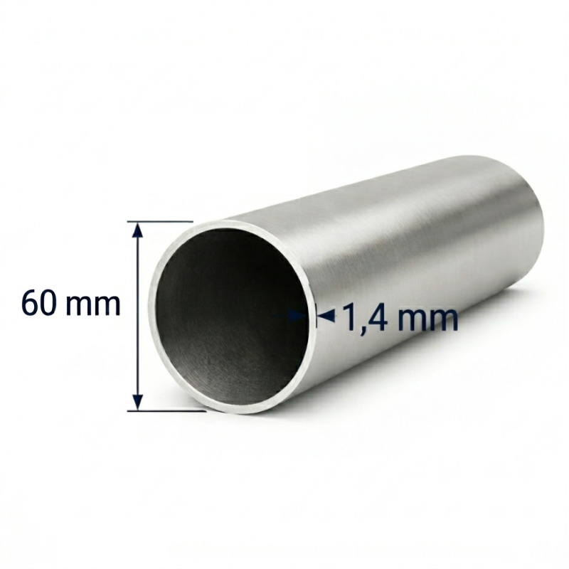 Tubo redondo de Aluminio 60mm Tubo redondo de Aluminio 60mm