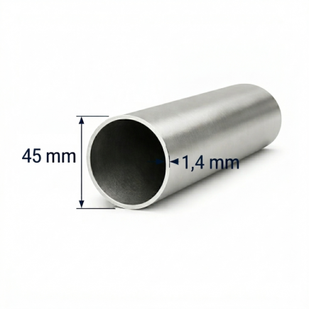Tubo redondo de Aluminio 45mm