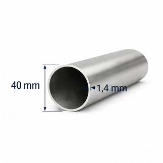 Tubo redondo de Aluminio 40mm