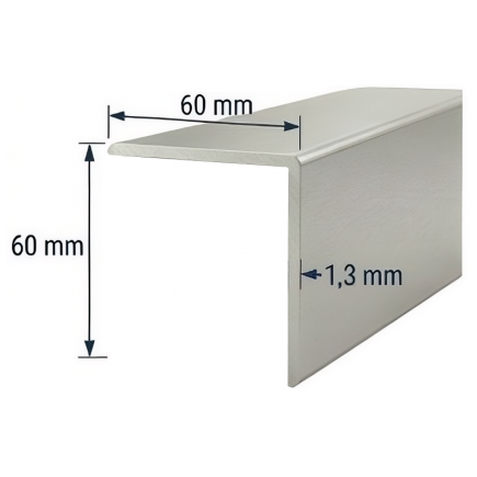 Angulo de Aluminio 60x60mm