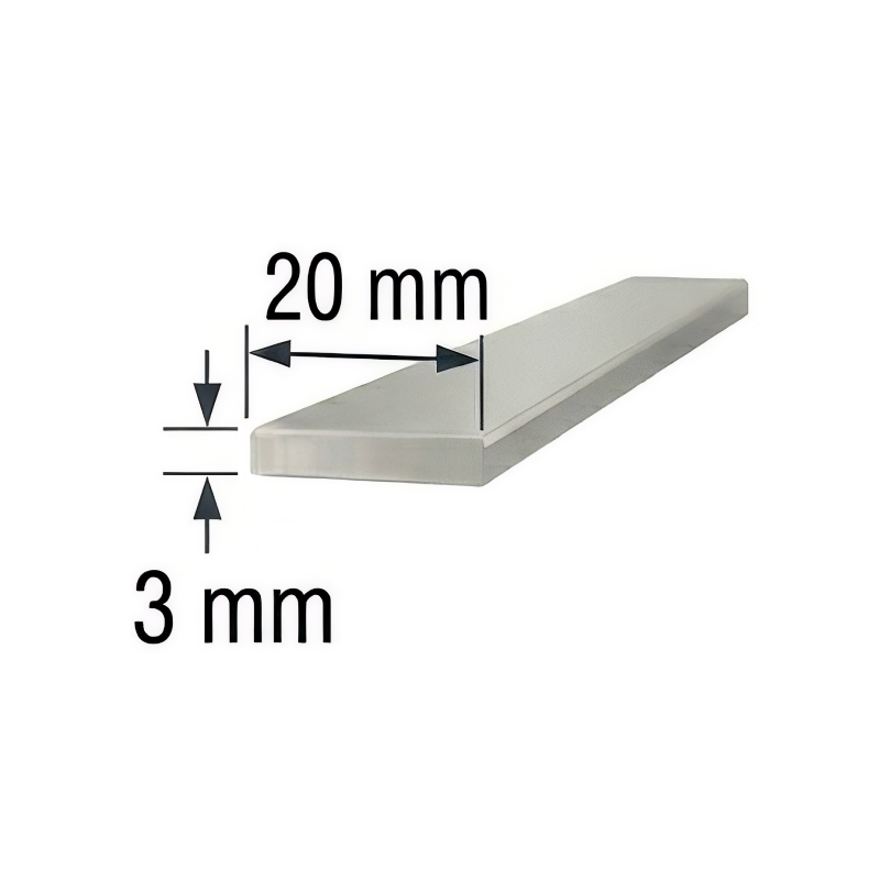 Pletina de Aluminio 20x3mm