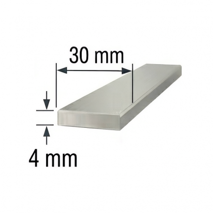 Pletina de Aluminio 30x4mm