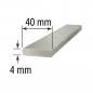 Pletina de Aluminio 40x4mm