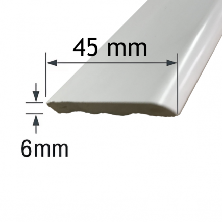 Tapajuntas de PVC 45x6mm