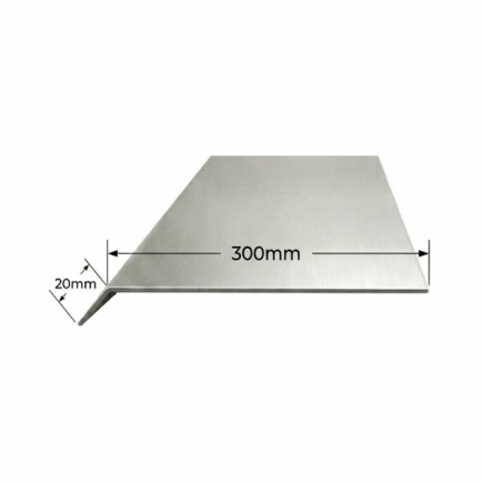 Vierteaguas de Aluminio 300mm - Tipo 1