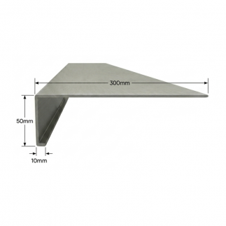 Vierteaguas de Aluminio 300mm - Tipo 2