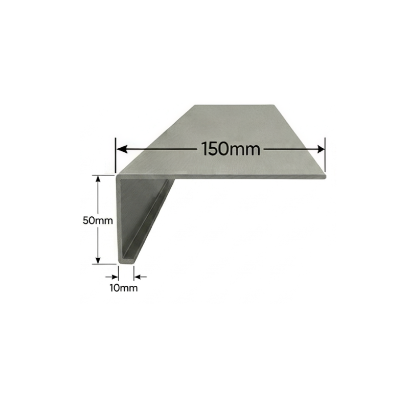 Vierteaguas de Aluminio 150mm - Tipo 2