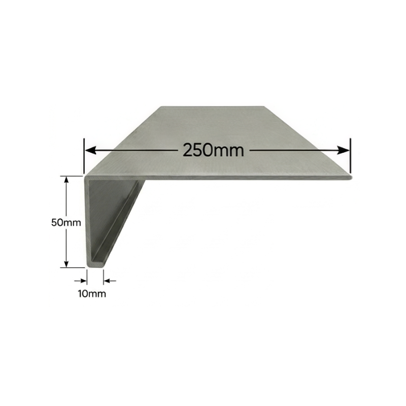 Vierteaguas de Aluminio 250mm - Tipo 2