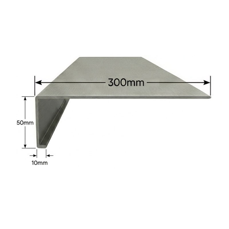 Vierteaguas de Aluminio 300mm - Tipo 2