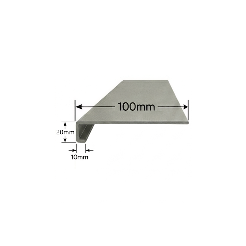 Vierteaguas de Aluminio 100mm - Tipo 4 Vierteaguas de Aluminio 100mm - Tipo 4
