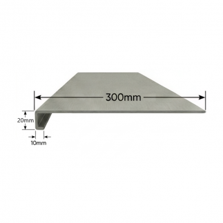 Vierteaguas de Aluminio 300mm - Tipo 4