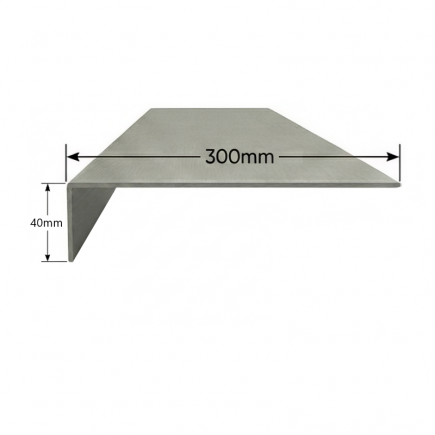 Vierteaguas de Aluminio 300mm - Tipo 6