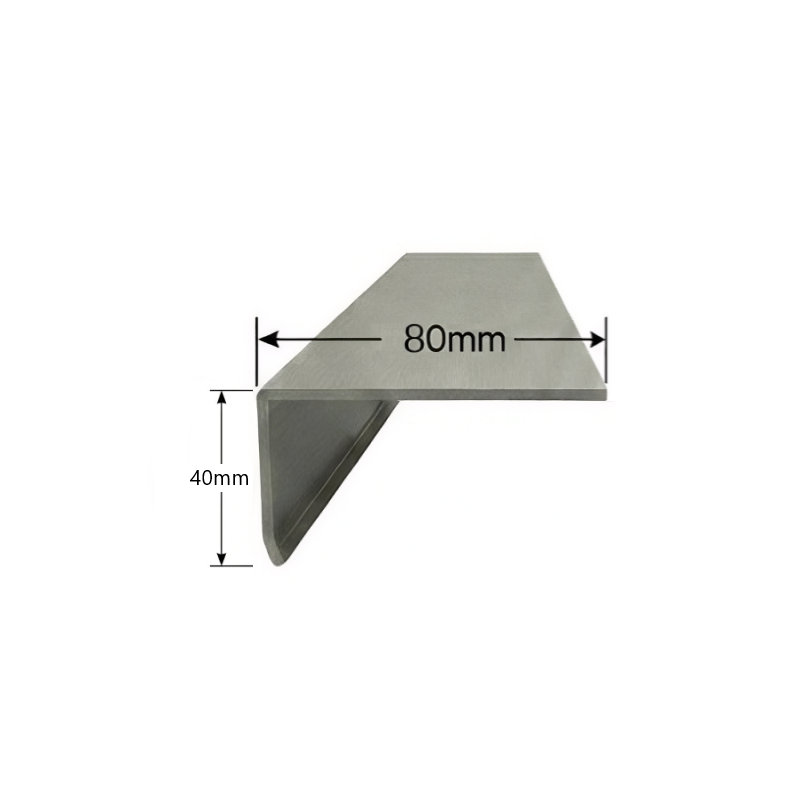 Vierteaguas de Aluminio 80x40mm