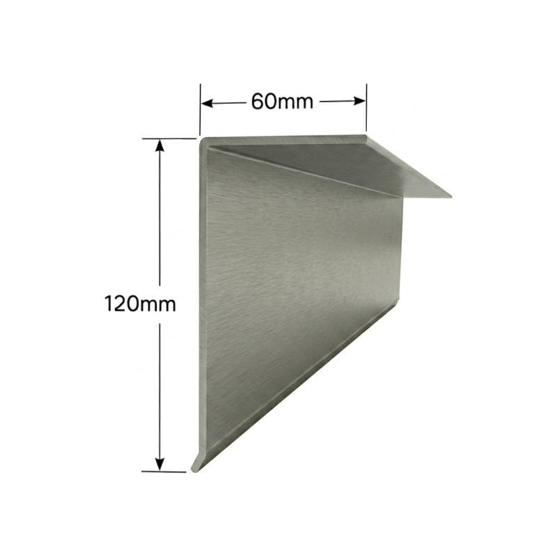 Vierteaguas de Aluminio 60x120mm Vierteaguas de Aluminio 60x120mm