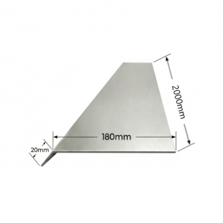 Vierteaguas de Aluminio 180x2000mm - Tipo 1