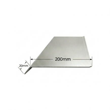 Visera de Aluminio 200mm - Tipo 1