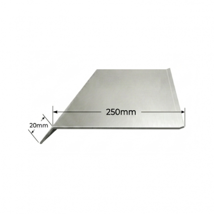 Visera de Aluminio 250mm - Tipo 1