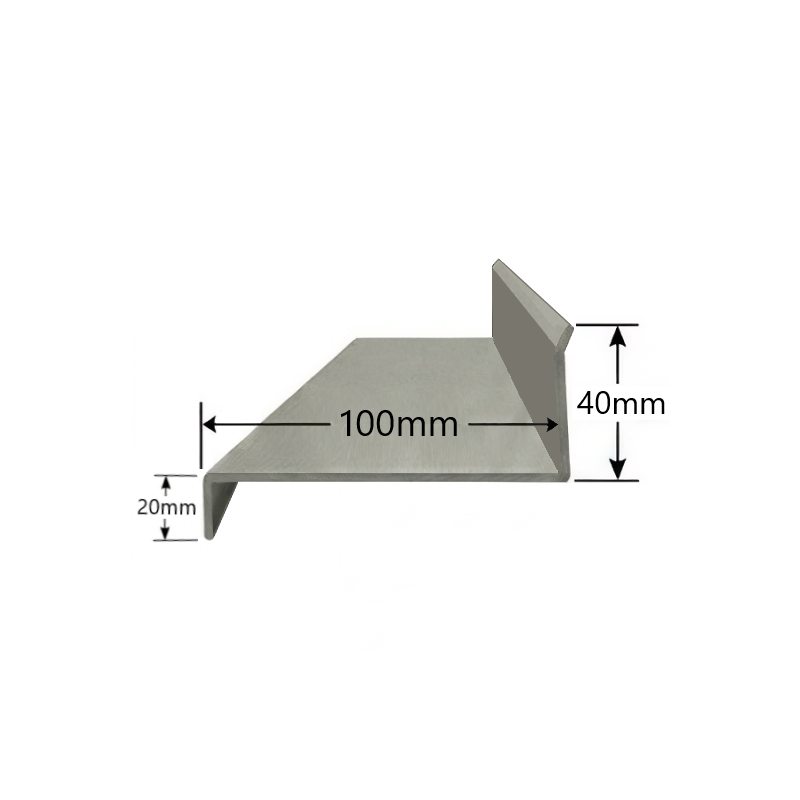 Visera de Aluminio 100mm - Tipo 9 Visera de Aluminio 100mm - Tipo 9