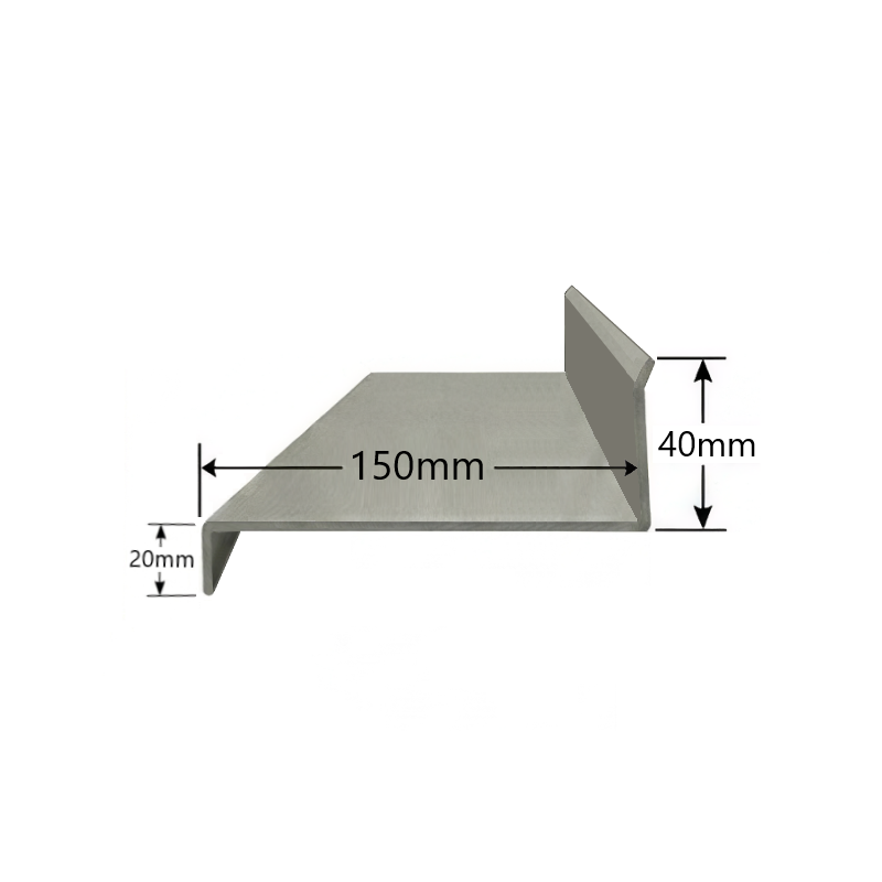 Visera de Aluminio 150mm - Tipo 9