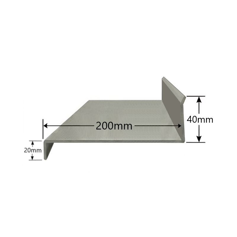 Visera de Aluminio 200mm - Tipo 9 Visera de Aluminio 200mm - Tipo 9