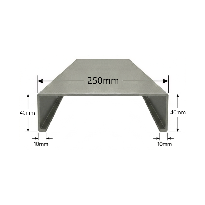 Albardilla de Aluminio 250mm - Tipo 1