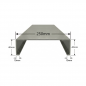 Albardilla de Aluminio 250mm - Tipo 1
