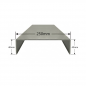 Albardilla de Aluminio 250mm - Tipo 2