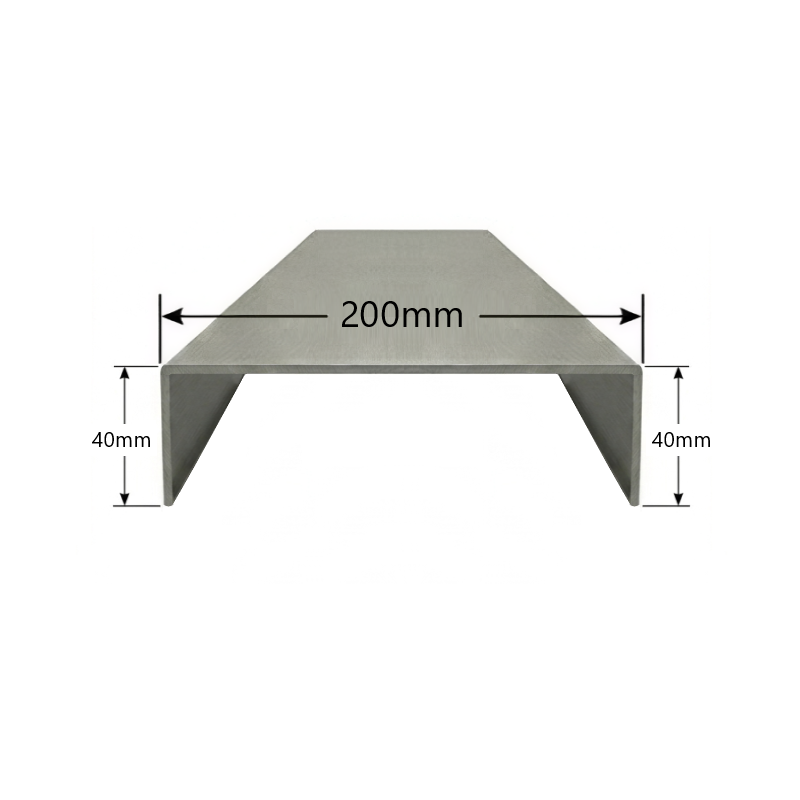 Albardilla de Aluminio 200mm - Tipo 2