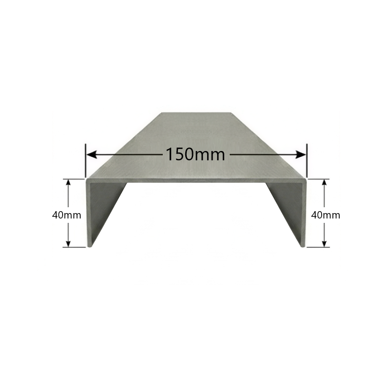 Albardilla de Aluminio 150mm - Tipo 2