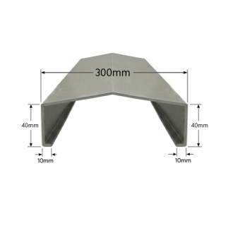 Albardilla de Aluminio 300mm - Tipo 3