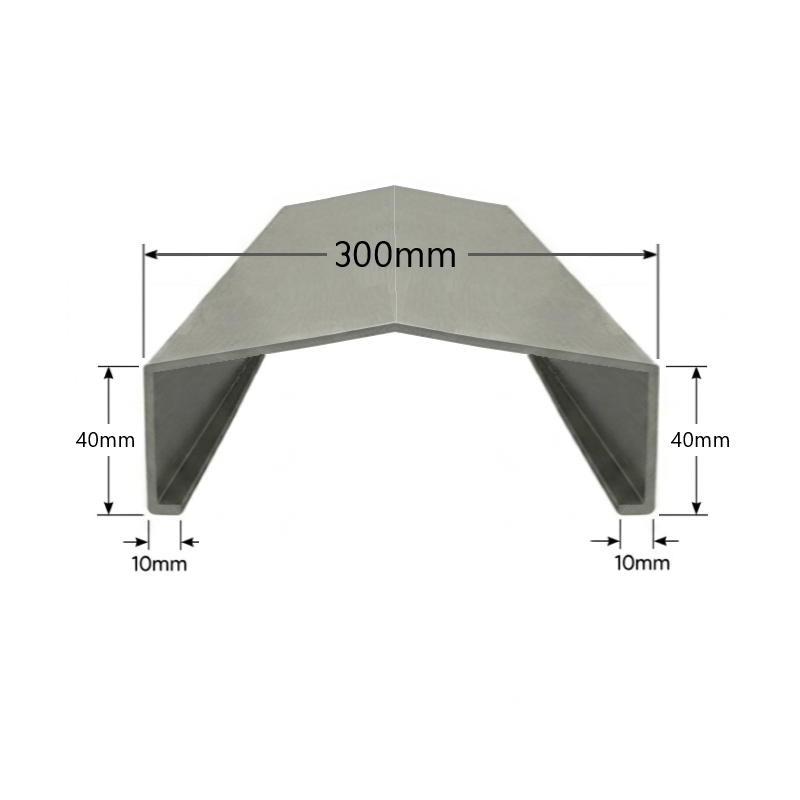 Albardilla de Aluminio 300mm - Tipo 3