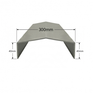 Albardilla de Aluminio 300mm - Tipo 4