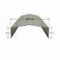 Albardilla de Aluminio 330mm - Tipo 4 Albardilla de Aluminio 330mm - Tipo 4