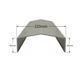 Albardilla de Aluminio 220mm - Tipo 4