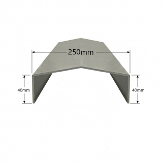 Albardilla de Aluminio 250mm - Tipo 4