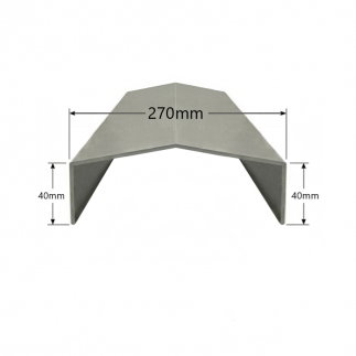 Albardilla de Aluminio 270mm - Tipo 4