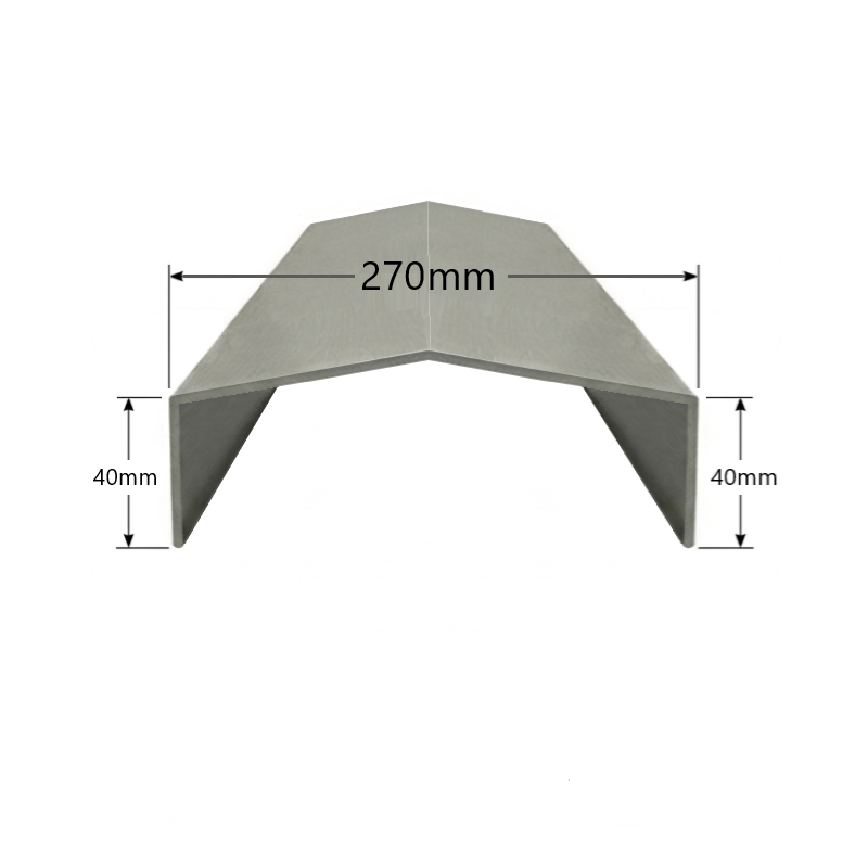 Albardilla de Aluminio 270mm - Tipo 4