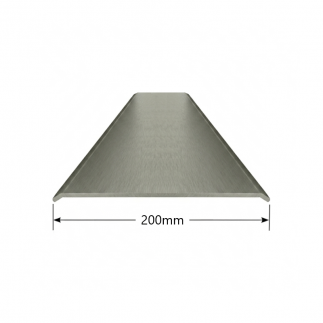 Tapeta plana de Aluminio 200mm