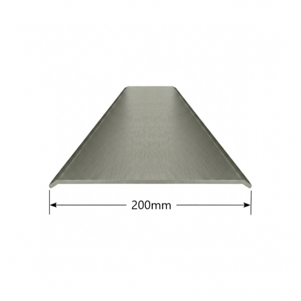 Tapeta plana de Aluminio 200mm