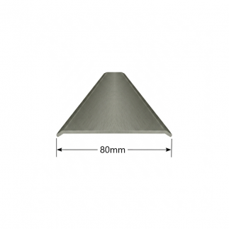 Tapeta plana de Aluminio 80mm