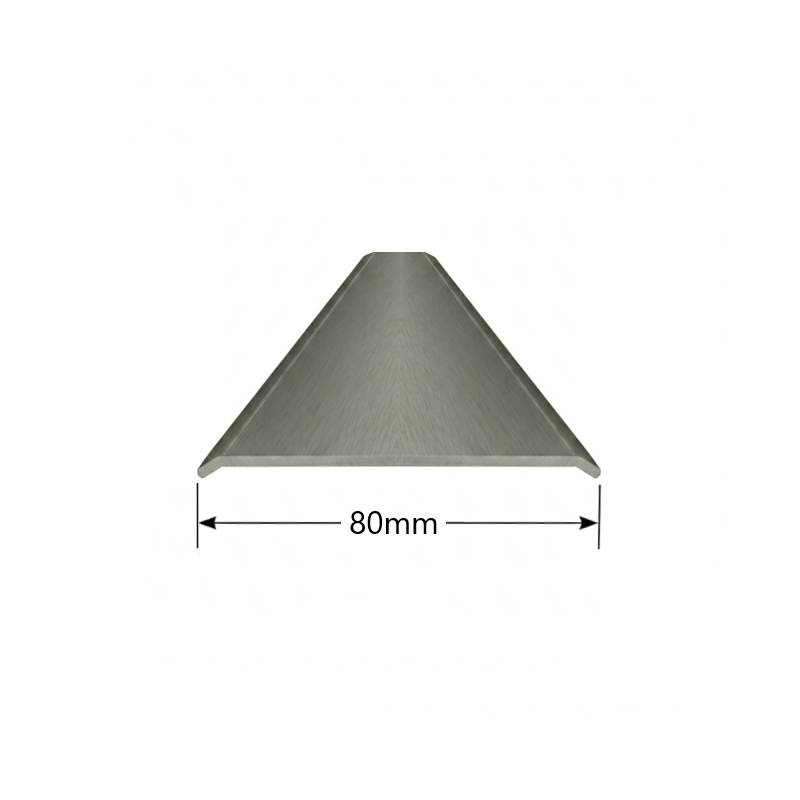 Tapeta plana de Aluminio 80mm