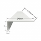 Vierteaguas de Aluminio 240x1250mm - Tipo 2 Vierteaguas de Aluminio 240x1250mm - Tipo 2