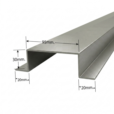 Tapa cables de Aluminio 95x30mm